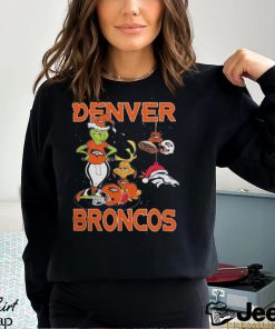 The Grinch And Dog Denver Broncos Christmas 2023 Shirt