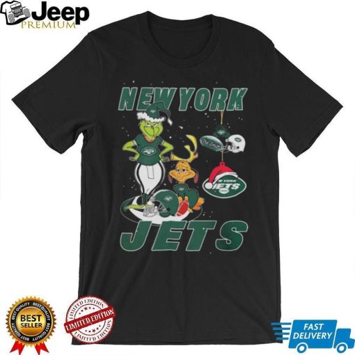 The Grinch And Dog New York Jets Ornament Christmas 2023 Shirt