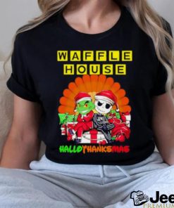 The Grinch And Jack Skellington Waffle House Hallothanksmas 2023 Shirt