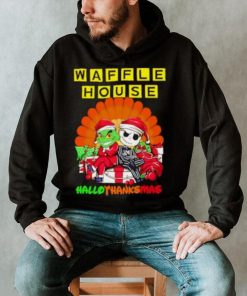 The Grinch And Jack Skellington Waffle House Hallothanksmas Shirt