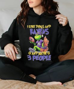 The Grinch And Max I Like Dogs And Baltimore Ravens And Maybe 3 People Shirt