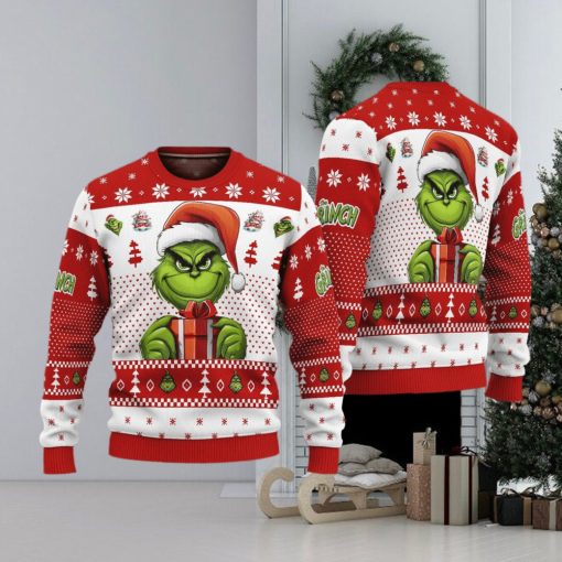 The Grinch Art Gift Ugly Christmas Sweater Funny Christmas Gift