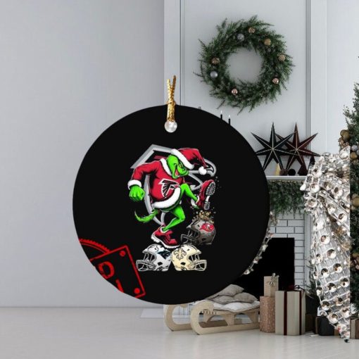 The Grinch Atlanta Falcons Stomp On NFL Teams Christmas Ornament