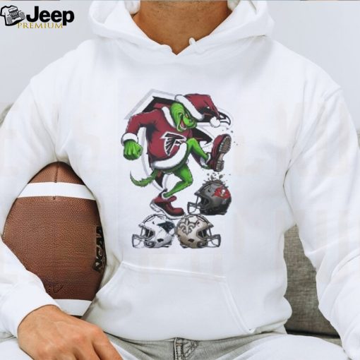 The Grinch Atlanta Falcons Stomp On Nfl Teams Christmas Logo Shirt