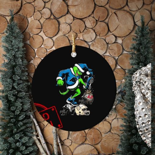 The Grinch Carolina Panthers Stomp On NFL Teams Christmas Ornament