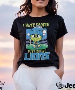 The Grinch Chibi I Hate People But I Love My Detroit Lions 2023 Shirt