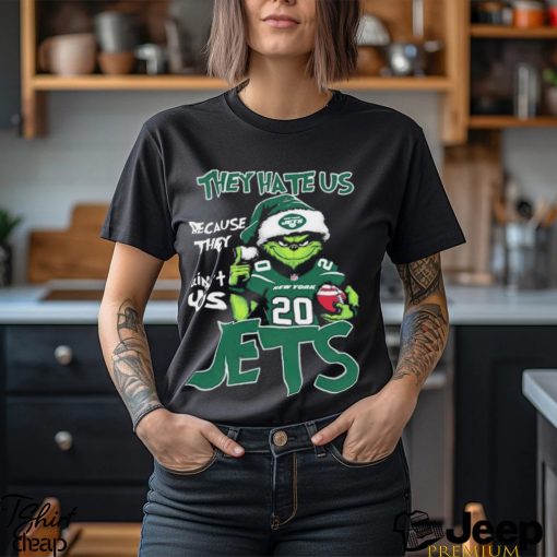 The Grinch Christmas They Hate Us Because Ain’t Us New York Jets Football Shirt