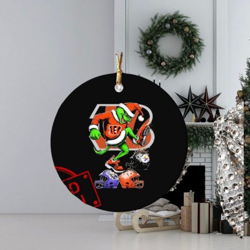 The Grinch Cincinnati Bengals Stomp On NFL Teams Christmas Ornament