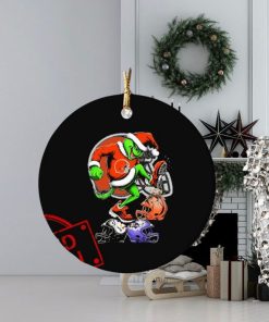 The Grinch Cleveland Browns Stomp On NFL Teams Christmas Ornament