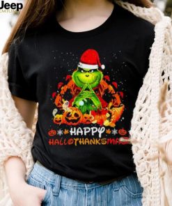 The Grinch Happy Hallothanksmas Halloween Thanksgiving And Christmas 2023 Shirt