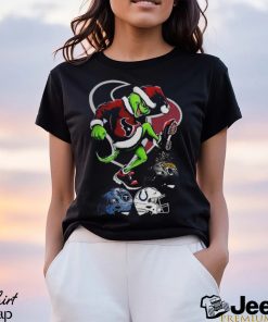 The Grinch Houston Texans Stomp On NFL Teams Christmas T Shirt