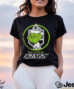 The Grinch I Hate People But I Love My Los Angeles Kings Logo T Shirt