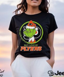 The Grinch I Hate People But I Love My Philadelphia Flyers Logo T Shirt