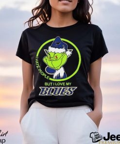 The Grinch I Hate People But I Love My St. Louis Blues Logo T Shirt