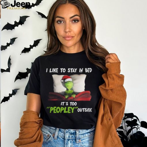 The Grinch I Like To Stay In Be In Christmas Days Classic T Shirt