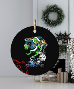 The Grinch Jacksonville Jaguars Stomp On NFL Teams Christmas Ornament