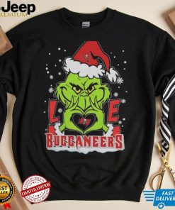 The Grinch Love Heart Tampa Bay Buccaneers Football Christmas 2023 Shirt