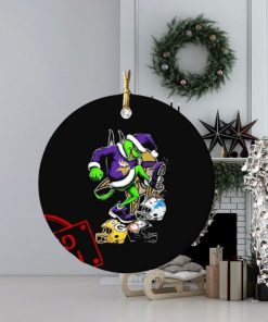 The Grinch Minnesota Vikings Stomp On NFL Teams Christmas Ornament