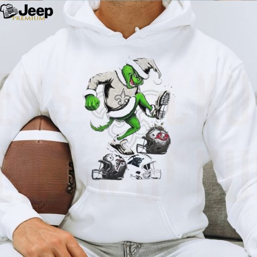 The Grinch New Orleans Saints Stomp On NFL Teams Christmas Shirt