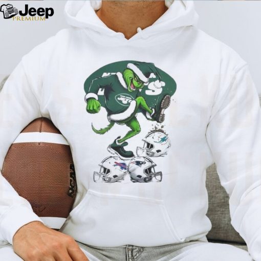 The Grinch New York Jets Stomp On Nfl Teams Christmas Logo Shirt