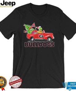 The Grinch On Truck Georgia Bulldogs Christmas Shirt