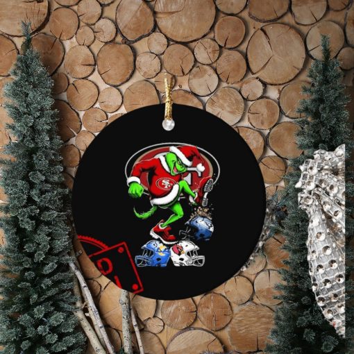 The Grinch San Francisco 49ers Stomp On NFL Teams Christmas Ornament