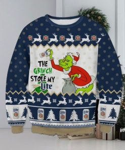 The Grinch Stole My Miller Lite Ugly Christmas Sweater