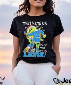 The Grinch Stomp On NFL Teams They Hate Us Because Ain’t Us Detroit Lions Christmas Shirt