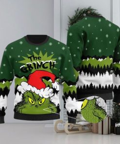 The Grinch With Christmas Hat 3D Ugly Sweater