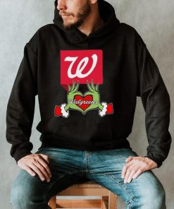 The Grinch hand love Walgreens logo Christmas shirt