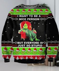 The Grinch – I Want To Be A Nice Person Christmas Ugly Sweater Party