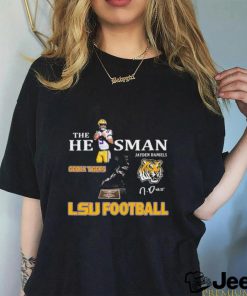 The Heisman Jayden Daniels LSU Tigers Football Signatures Shirt