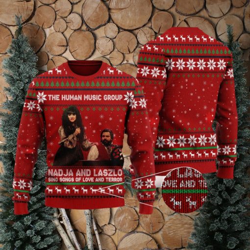 The Human Music Group Quotes Famous Horror Movie Ugly Christmas Sweater Gift For Men Women