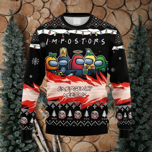 The Impostors From Among Us Christmas Ugly Sweater 3D