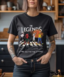 The Legends David Beckham And Luis Figo And Zinedine Zidane And Ronaldo Thank You For The Memories Unisex T Shirt