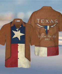 The Lone Star State Cowboy Style Texas Hawaiian Shirt