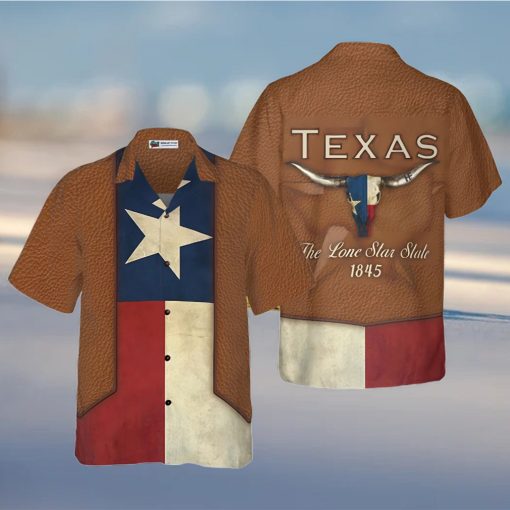 The Lone Star State Cowboy Style Texas Hawaiian Shirt