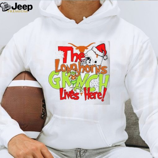 The Longhorns Grinch Lives Here Christmas Shirt