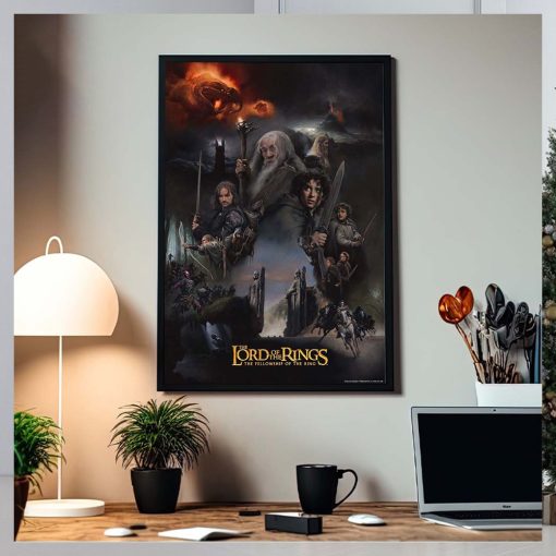 The Lord Of The Rings The Fellowship Of The Ring Vintage Home Decor Poster Canvas