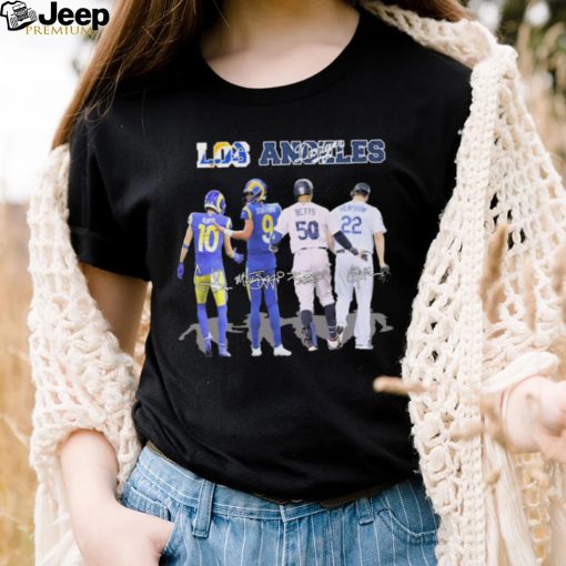 The Los Angeles Sports Team Players Signatures Shirt