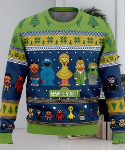 The Main Characters on Sesame Street 3D Ugly Christmas Sweater Christmas Gift Ideas Party Gift