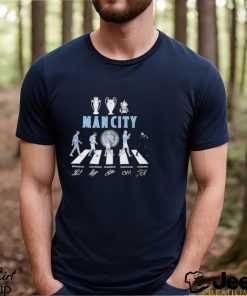 The Man city Abbey road 2023 signatures shirt