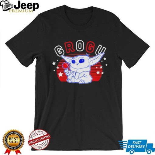 The Mandalorian Star And Lines Grogu Shirt