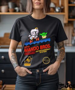 The Mandalorian X Super Mario Bros Super Mando Bros Dintendo game shirt