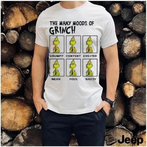 The Many Moods Of Grinch Shirt