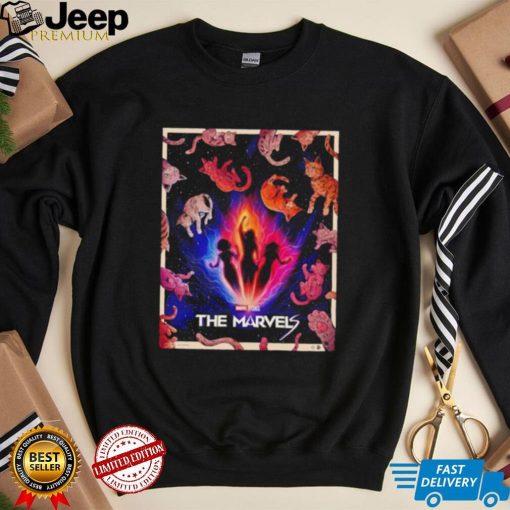 The Marvels cats poster shirt