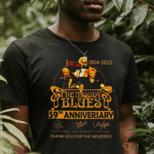 The Moody Blues 57th Anniversary Signature Thank You For The Memories 1964 2023 Shirt