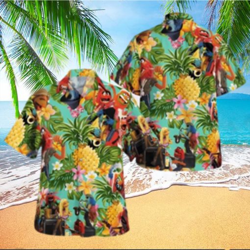 The Muppet Electric Mayhem Pineapple Tropical Summer Hawaiian Shirt