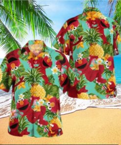 The Muppet Elmo Pineapple Tropical Summer Hawaiian Shirt