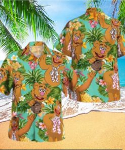 The Muppet Fozzie Bear Pineapple Tropical Summer Hawaiian Shirt